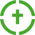 Green circle icon with a cross in the middle