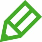 A green pencil icon