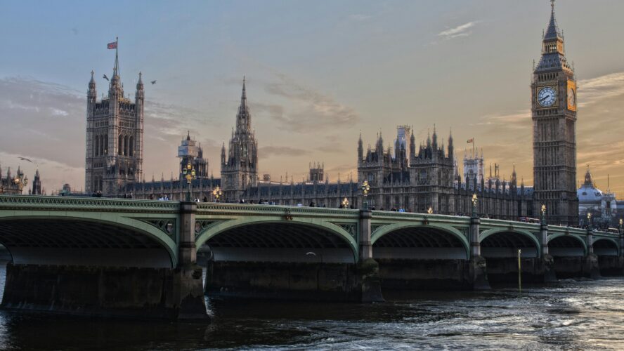 Skyline of London and Westminster