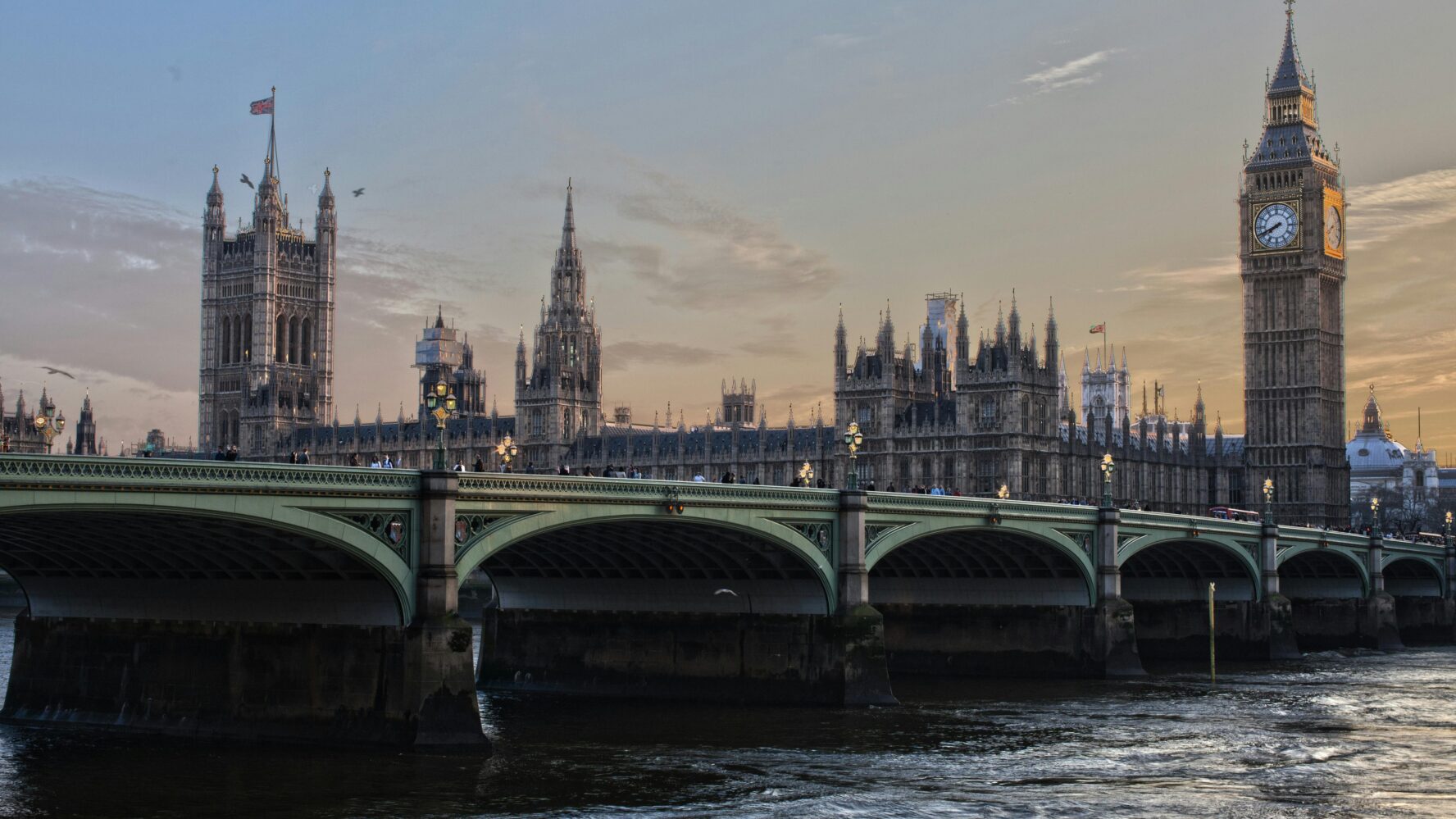 Skyline of London and Westminster