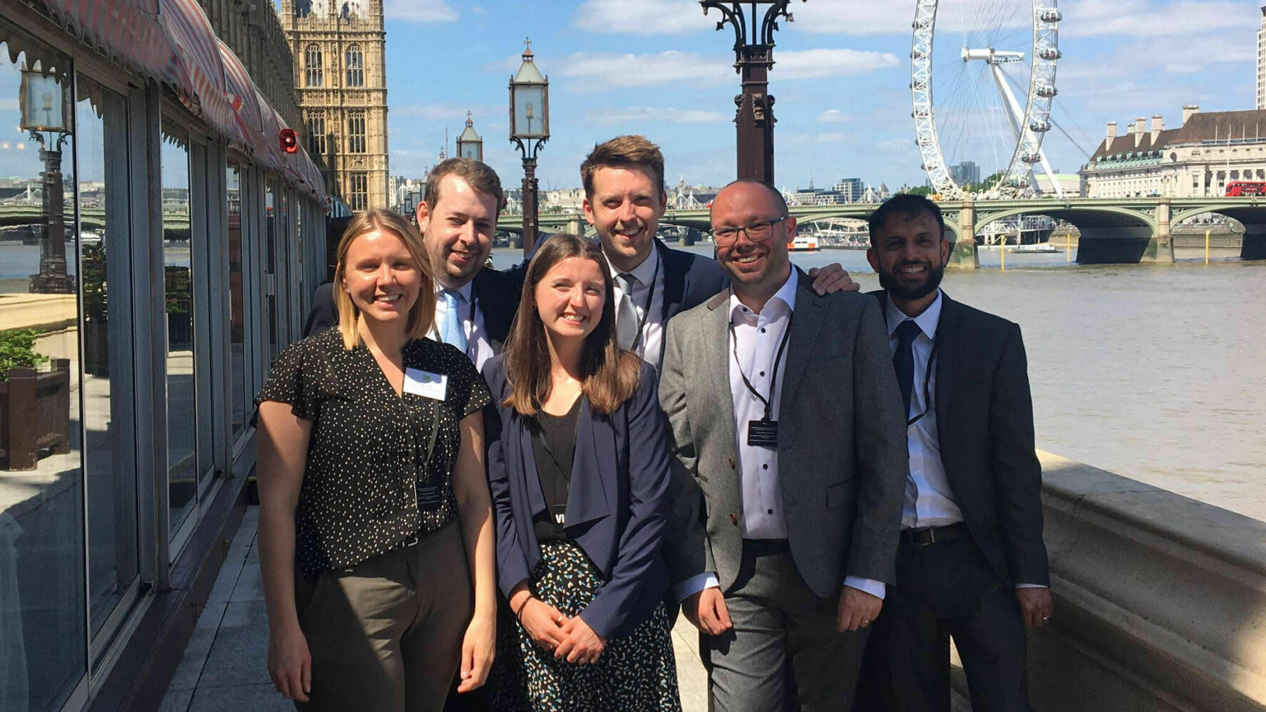 CAP's External Affairs' team outside Parliament
