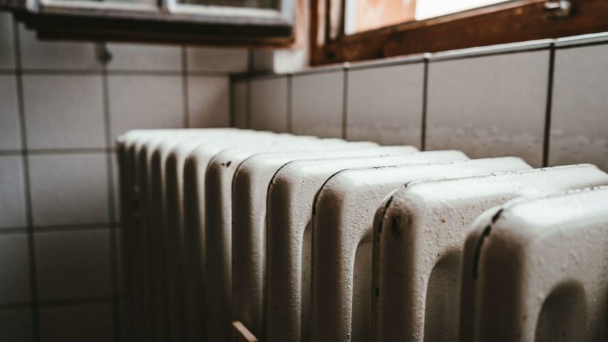 Radiator under a window