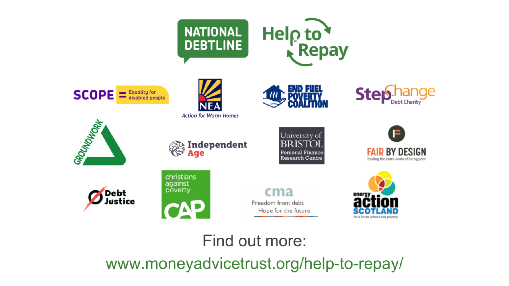 Selection of organisational logos supporting the scheme